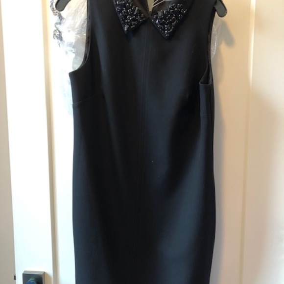 Trina Turk Marta Collared Stretch Crepe Dress Sz 8 - Picture 3 of 4